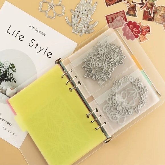 10-Pack Rubber Soft Magnetic Sheets w/6 Ring Binder for Scrapbook Dies, NWOT - Picture 7 of 8